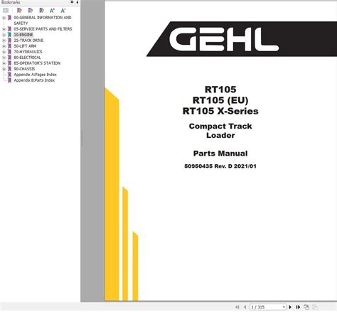 gehl rt 105 skid steer|gehl rt105 operation manual.